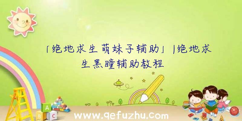 「绝地求生萌妹子辅助」|绝地求生黑瞳辅助教程